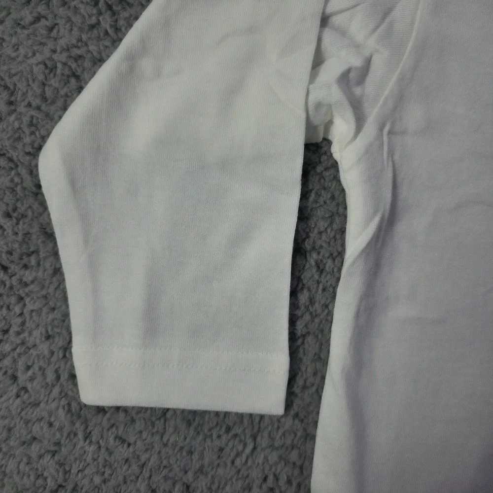 Vintage Guess by Georges Marciano Kids White Long Sleeve T-Shirt Size 4Y-5Y NEW